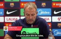 Hansi Flick : « On va aider Jules Koundé a retrouver son meilleur niveau » - Foot - Liga - Barcelone