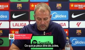 Hansi Flick : « On va aider Jules Koundé a retrouver son meilleur niveau » - Foot - Liga - Barcelone