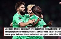 Saint-Étienne gagne son cinquième match en cinq journées contre Montpellier et caracole en tête de la Ligue 2 - Foot - Ligue 2