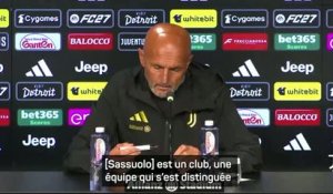 Juventus - Spalletti rend hommage au travail fait par Sassuolo : “Une référence”