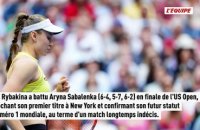 Elena Rybakina remporte son premier US Open en triomphant d'Aryna Sabalenka en finale - Tennis - US Open