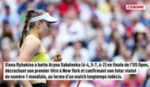 Elena Rybakina remporte son premier US Open en triomphant d'Aryna Sabalenka en finale - Tennis - US Open