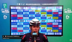 Tour des Abruzzes 2026 - 1re étape - Les premiers mots du vainqueur du jour, Alessandro Fancellu