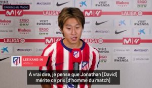 Atlético - Lee Kang-In encense Jonathan David après son match à 1 but et 1 passe décisive