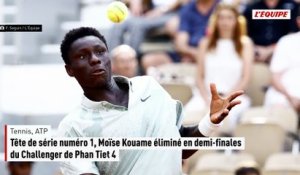 Tête de série numéro 1, Moïse Kouame éliminé en demi-finales du Challenger de Phan Tiet 4 - Tennis - ATP