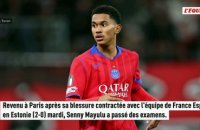 Déchirure à une cuisse pour Senny Mayulu, absent un mois avec le PSG - Foot - Ligue 1