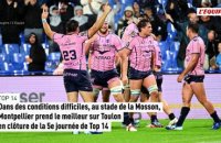 Montpellier s'offre un succès bonifié devant Toulon en Top 14 - Rugby - Top 14