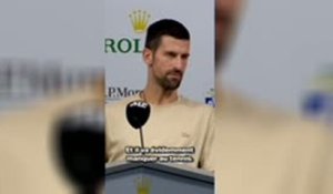 Shanghai - Djokovic : "Sinner va évidemment manquer au tennis"