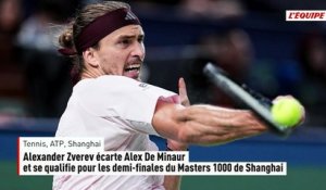 Alexander Zverev écarte Alex De Minaur et se qualifie pour les demi-finales du Masters 1000 de Shanghai - Tennis - Shanghaï