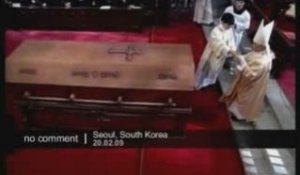 Enterrement du Cardinal de Stephen Kim à Séoul