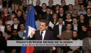 EVENEMENT,Meeting de Nicolas Sarkozy sur la crise à Saint Quentin