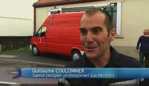 La Boissière de Montaigu : Intervention des pompiers