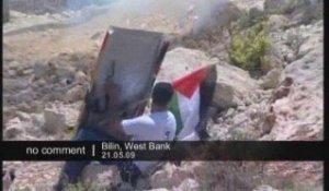 Heurts entre soldats et manifestants en Cisjordanie