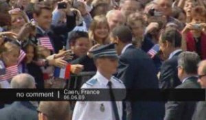 Obama arrive en Normandie