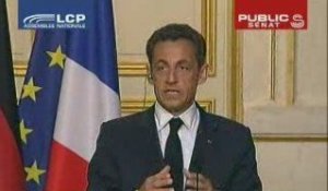 EVENEMENT,Conférence de presse d'Angela Merkel et Nicolas Sarkozy