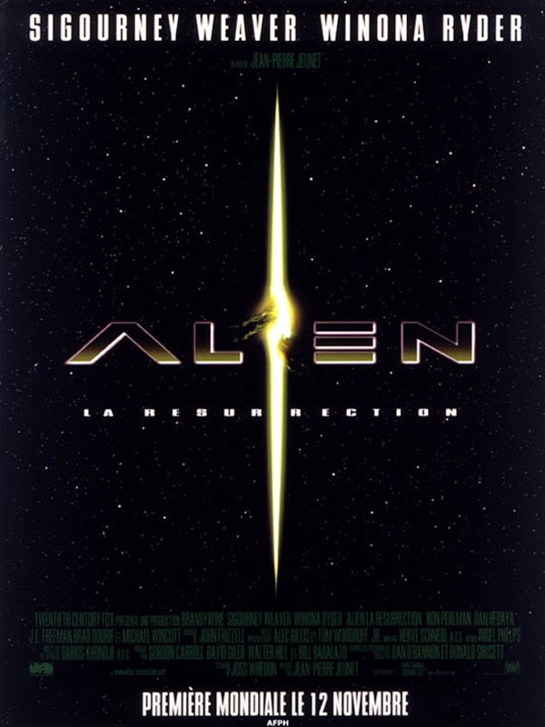 Alien, la résurrection : Affiche