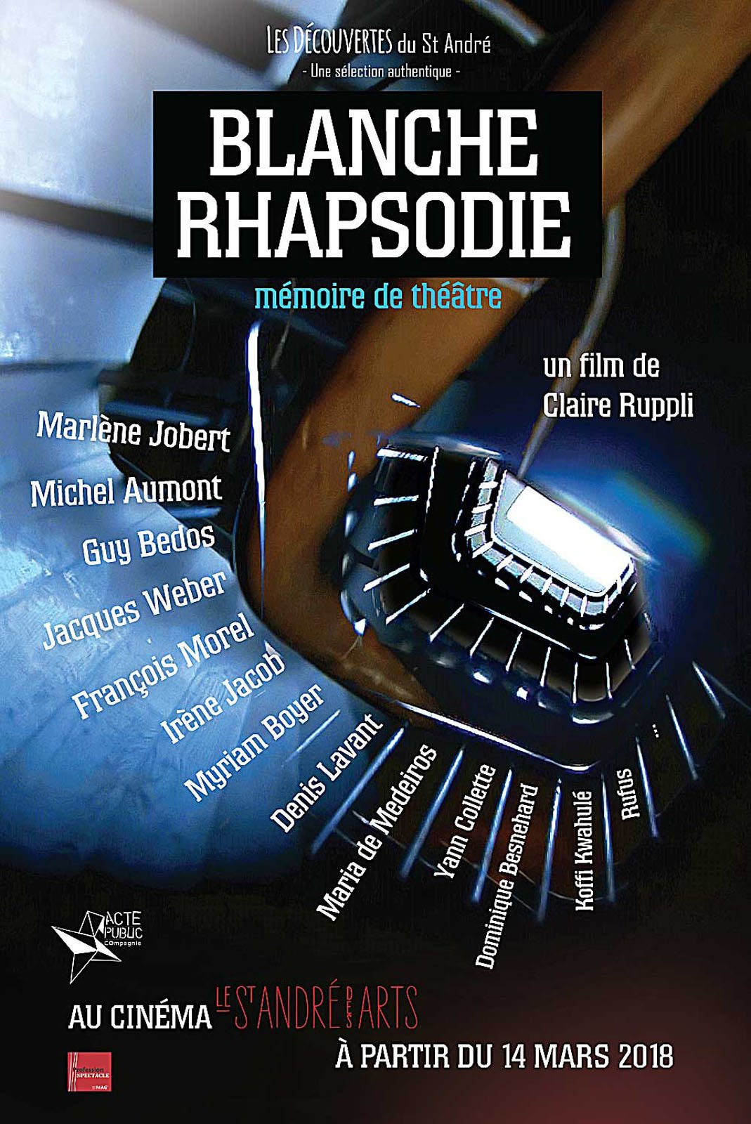 Blanche Rhapsodie - Mémoire de Théâtre : Affiche