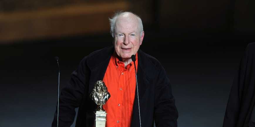 Peter Brook lors de la cérémonie des Molières à Paris, le 17 avril 2011.