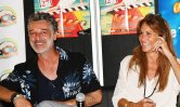 Stéphane Blancafort et Astrid Veillon lors du festival Les Herault du Cinéma et de la Télé au Cap d'Agde, le 25 juin 2022. 