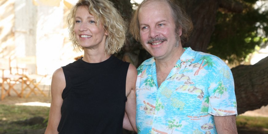 Alexandra Lamy et Philippe Katerine lors de la 14e édition du festival du film d'Angoulême, le 27 août 2021.