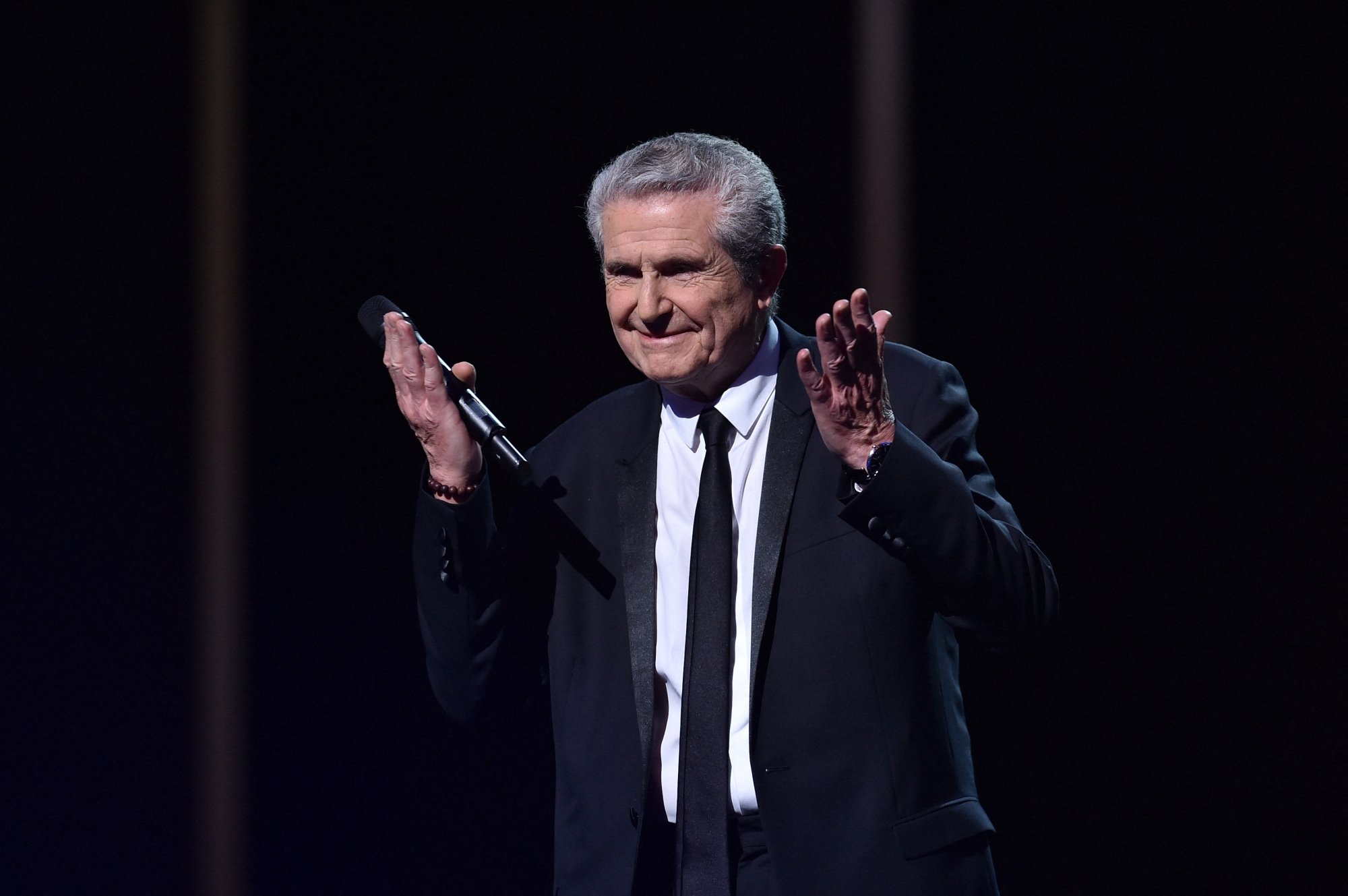 Claude Lelouch à la 41e cérémonie des César au théâtre du Châtelet à Paris, le 26 février 2016.