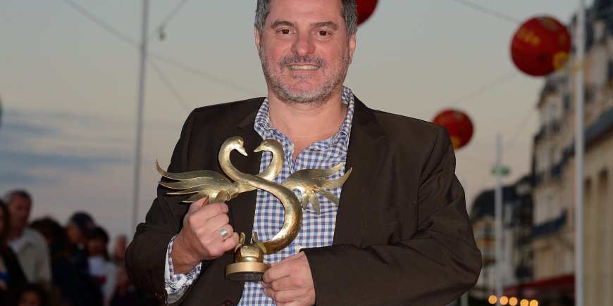 Pierre Salvadori lors de la cérémonie de clôture du festival romantique de Cabourg, le 14 juin 2014.