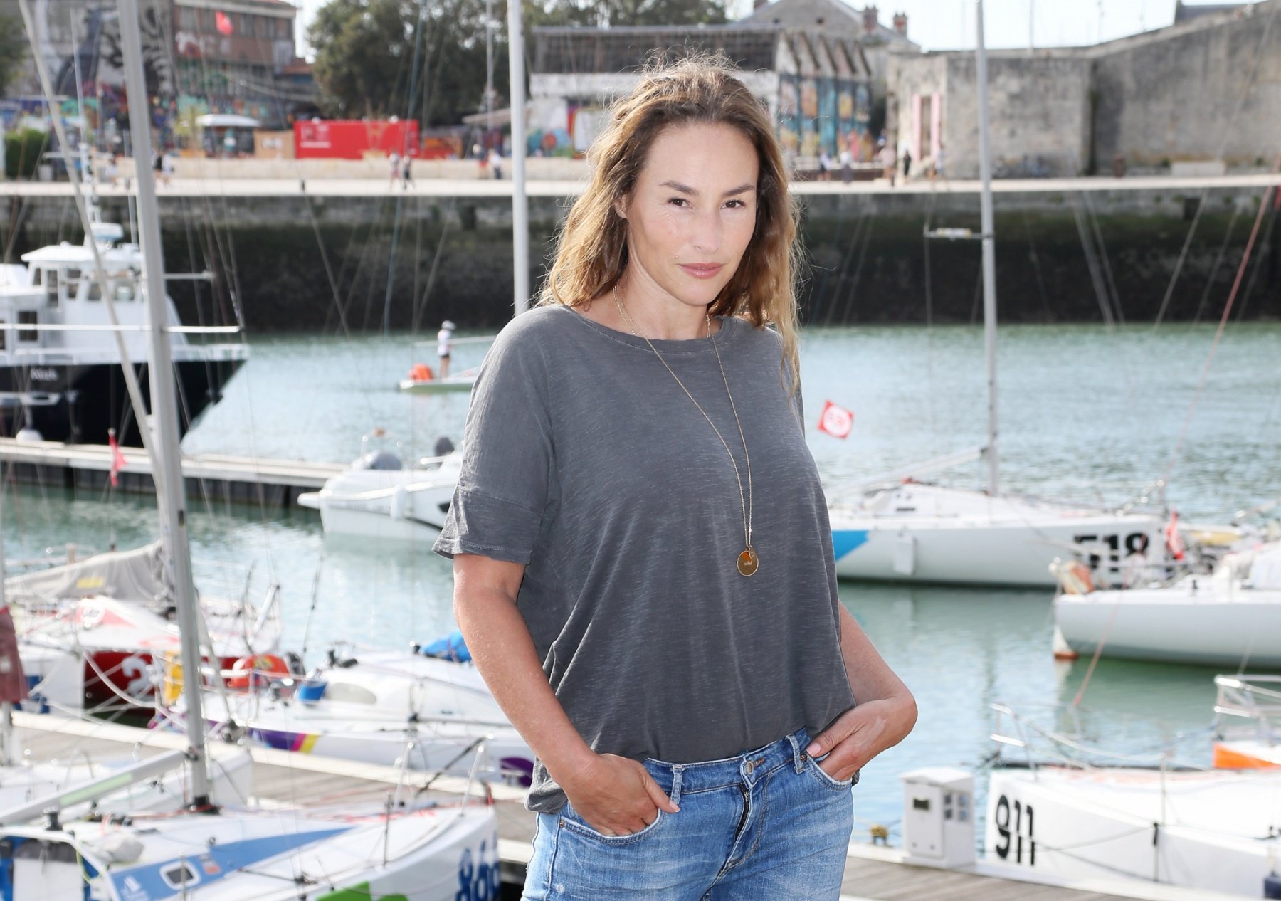 Vanessa Demouy au Festival de la Fiction TV de la Rochelle, le 14 septembre 2019.