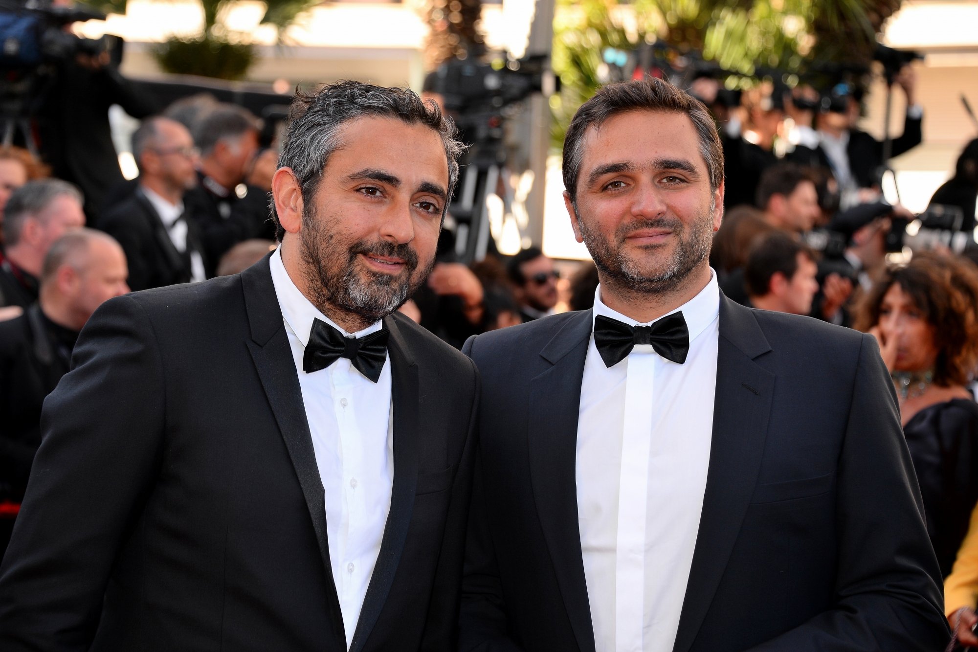 Éric Tolédano et Olivier Nakache au 68e Festival de Cannes, le 20 mai 2015.