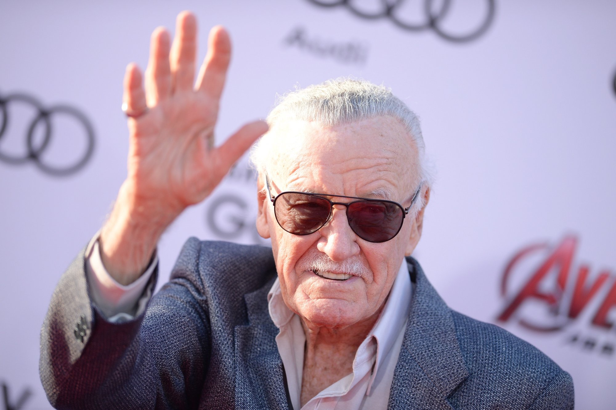 Stan Lee à l'avant-première de 