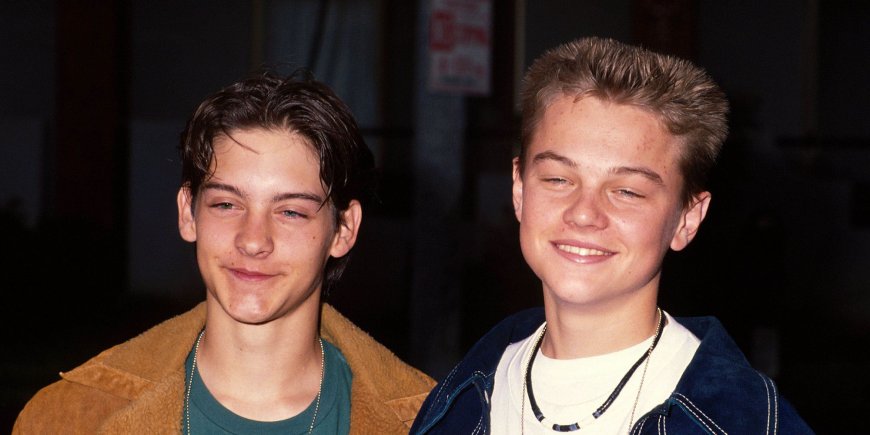 Leonardo Dicaprio et Tobey Maguire à Los Angeles en juin 1992