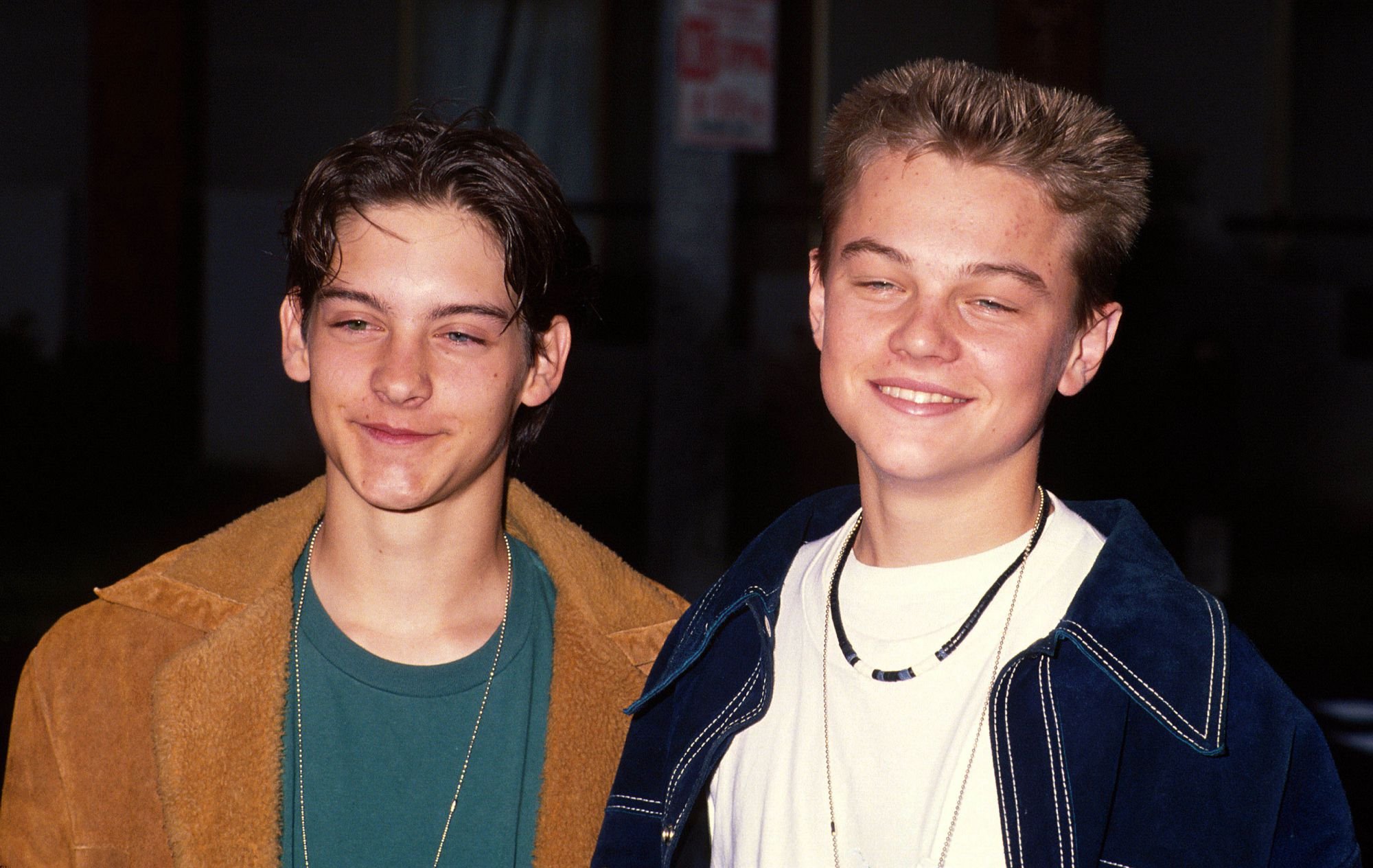 Leonardo Dicaprio et Tobey Maguire à Los Angeles en juin 1992