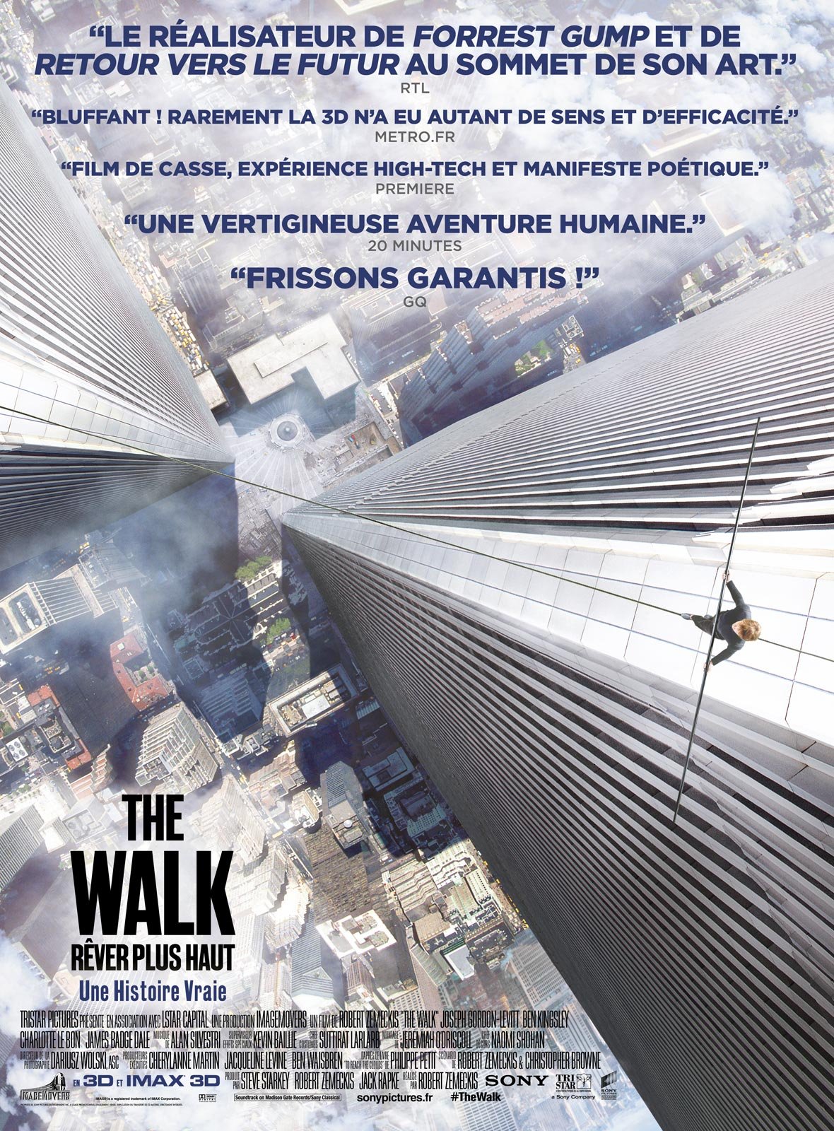 Affiche du film [ITALIC]The Walk - Rêver Plus Haut[/ITALIC]