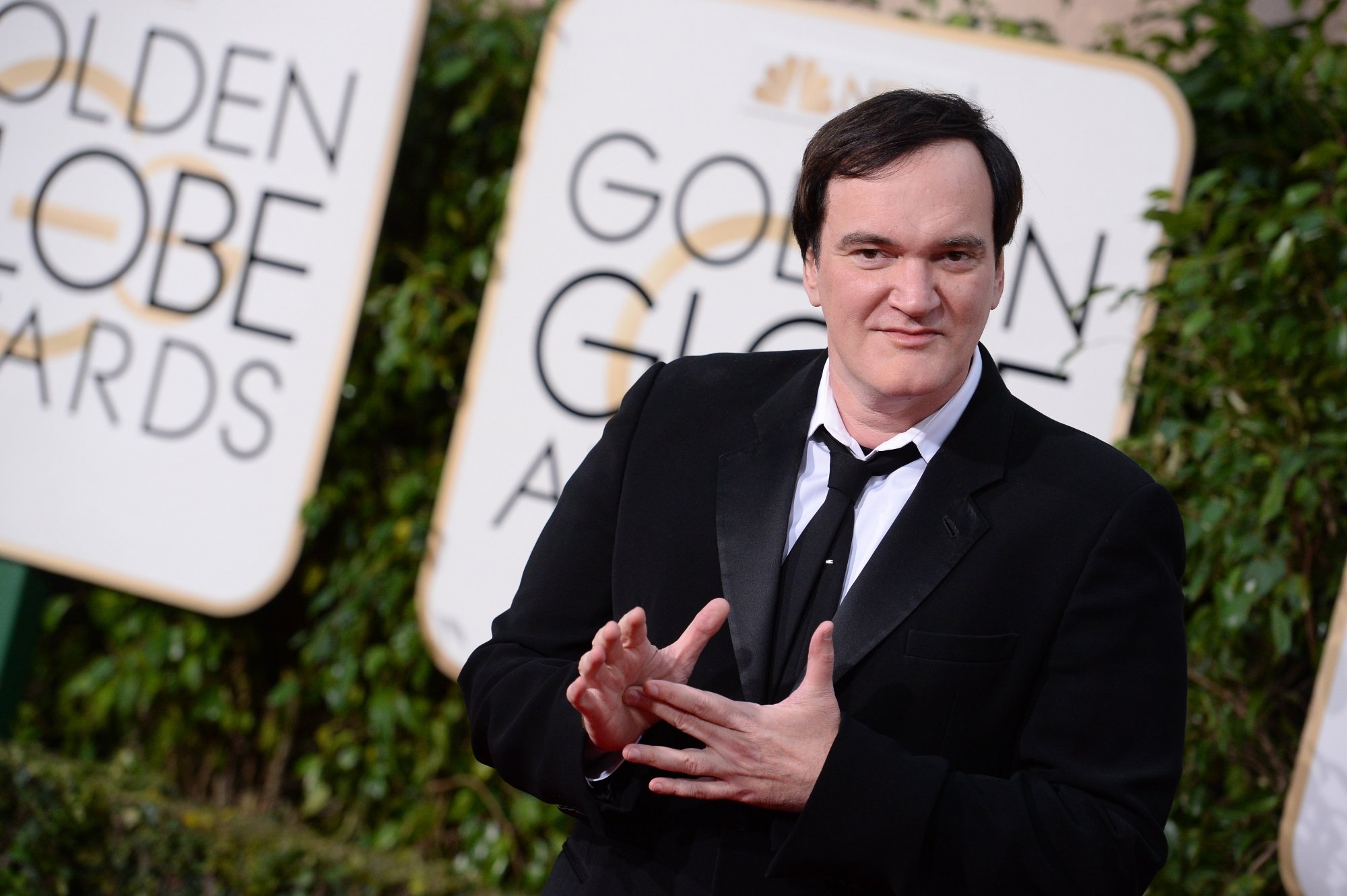 Quentin Tarantino à la 73e édition des Golden Globes à Los Angeles, le 10 janvier 2016. 