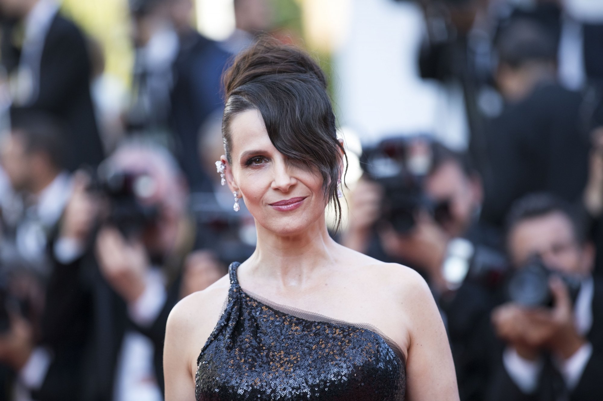 Juliette Binoche lors de la cérémonie de clôture du 70e Festival de Cannes, le 28 mai 2017.