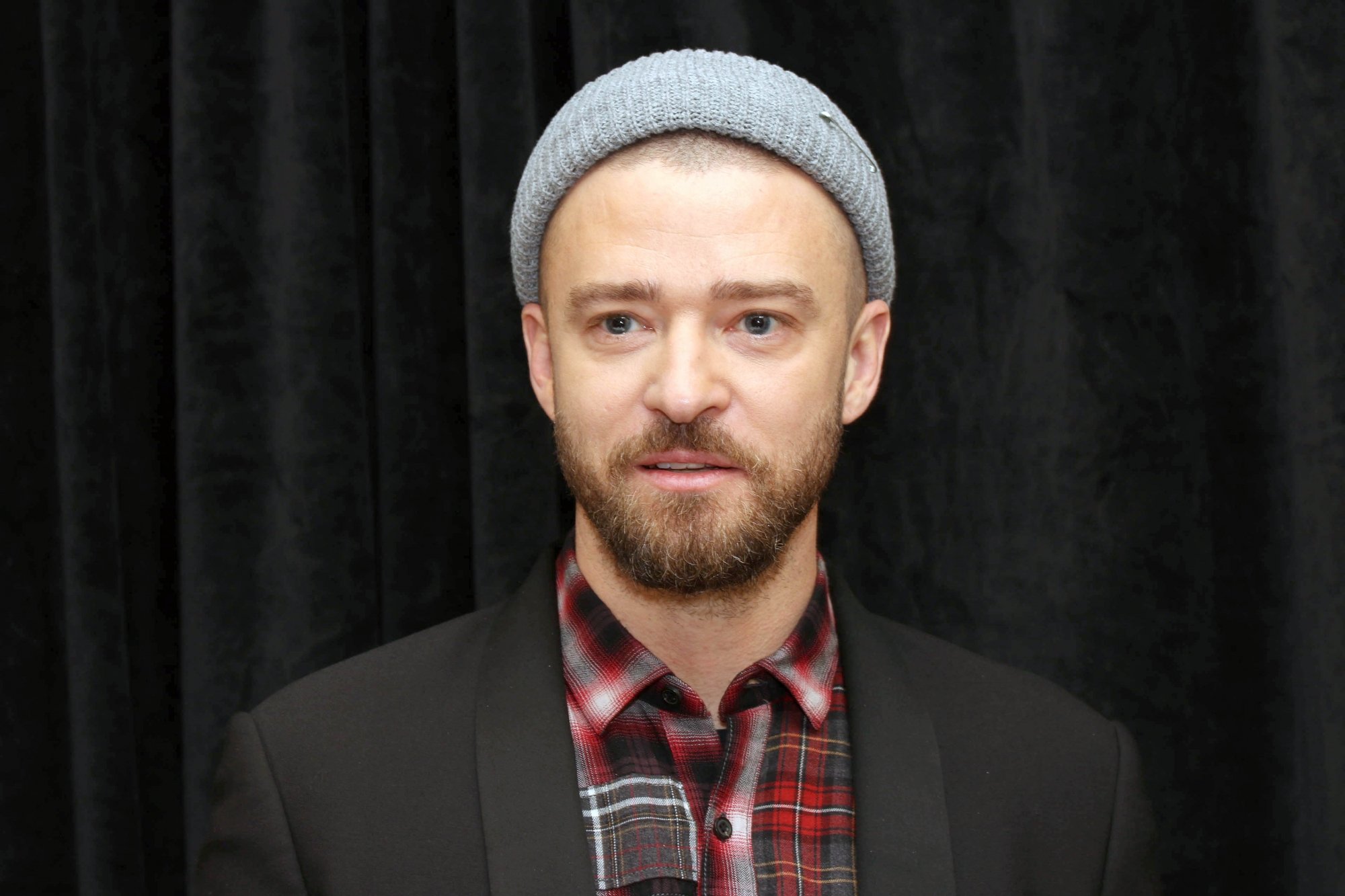 Justin Timberlake à une conférence de presse pour 