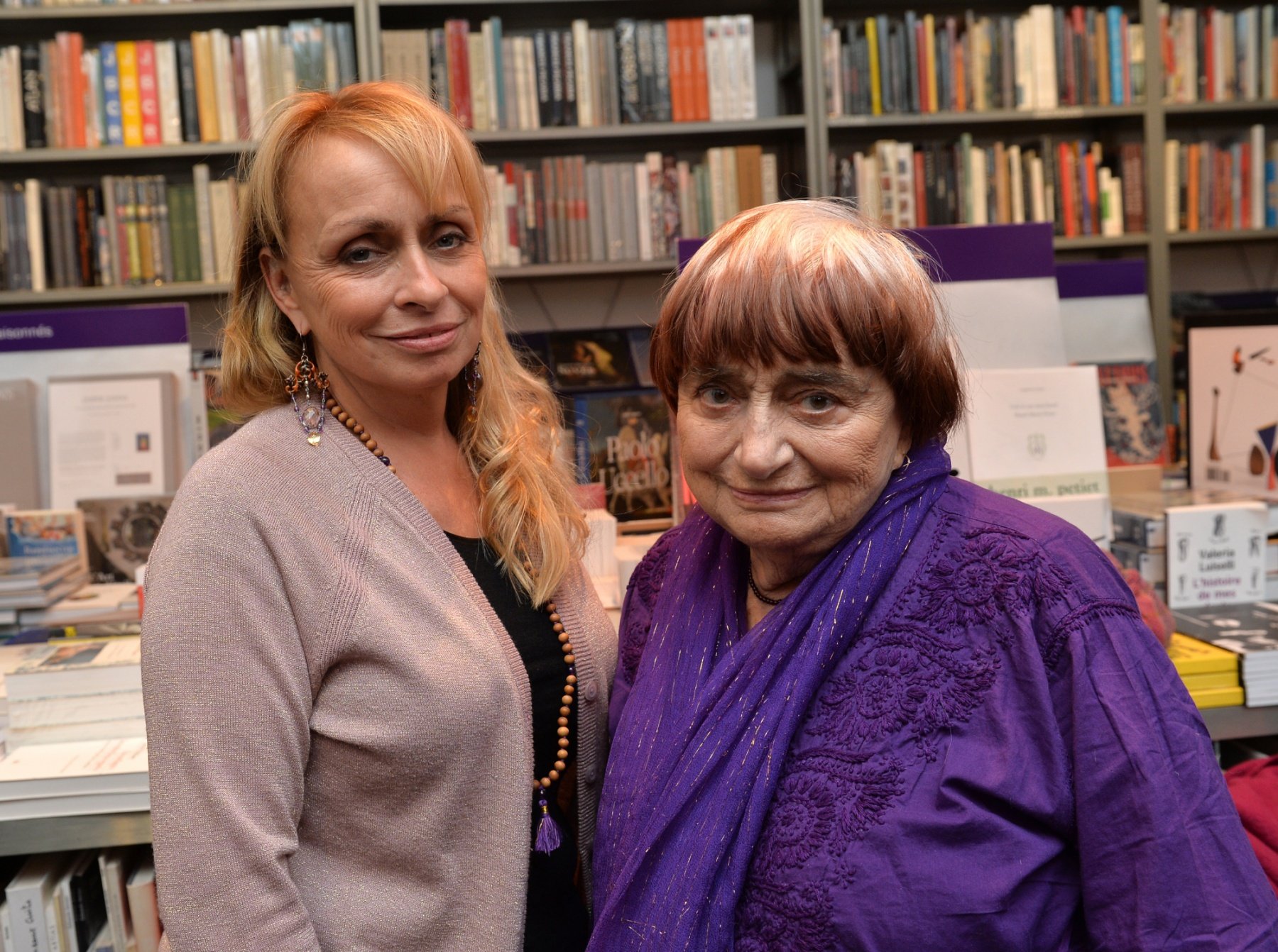 Rosalie Varda et sa mère Agnès Varda à la soirée de lancement du livre 