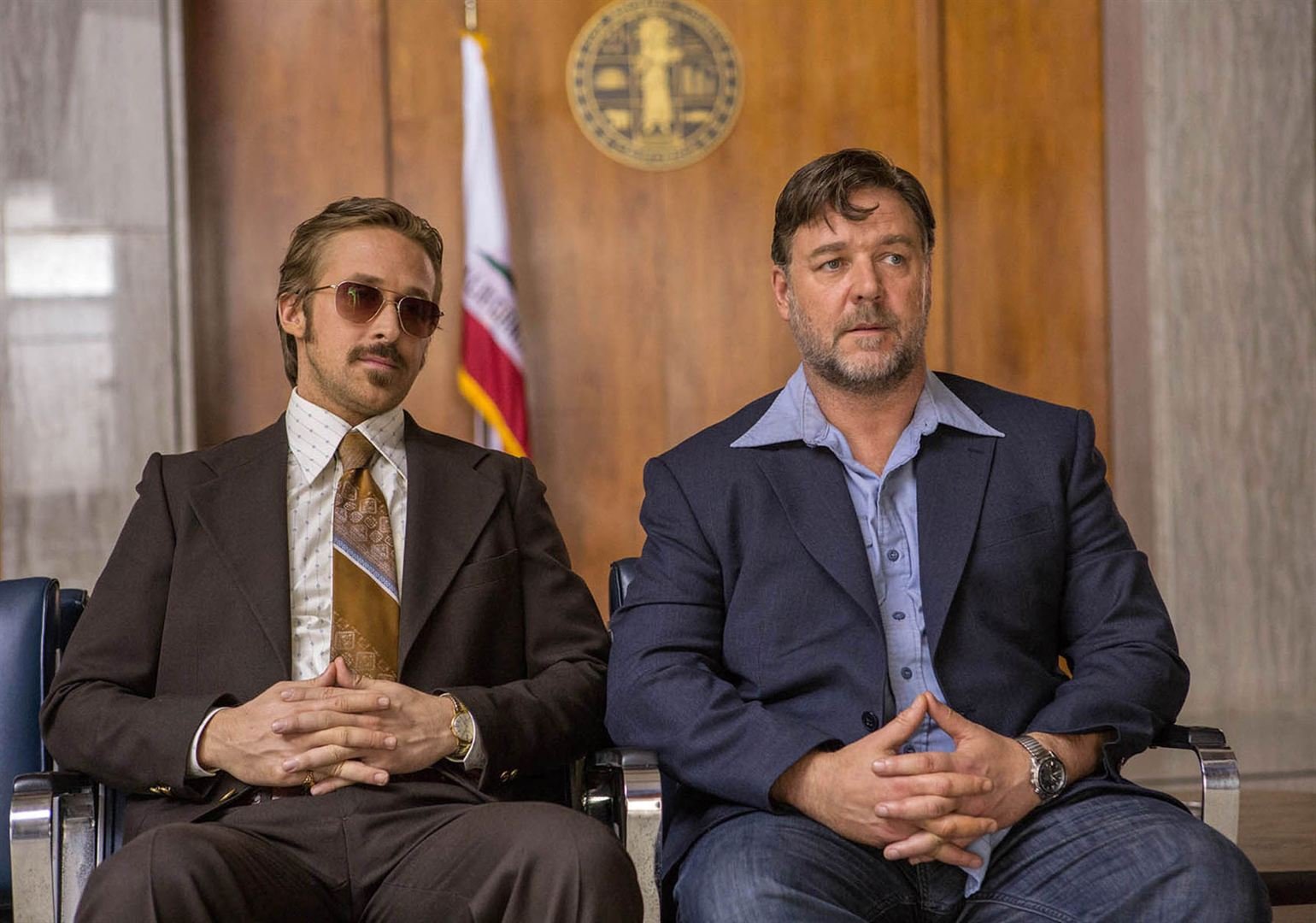 Russell Crowe et Ryan Gosling dans [ITALIC]The Nice Guys[/ITALIC]