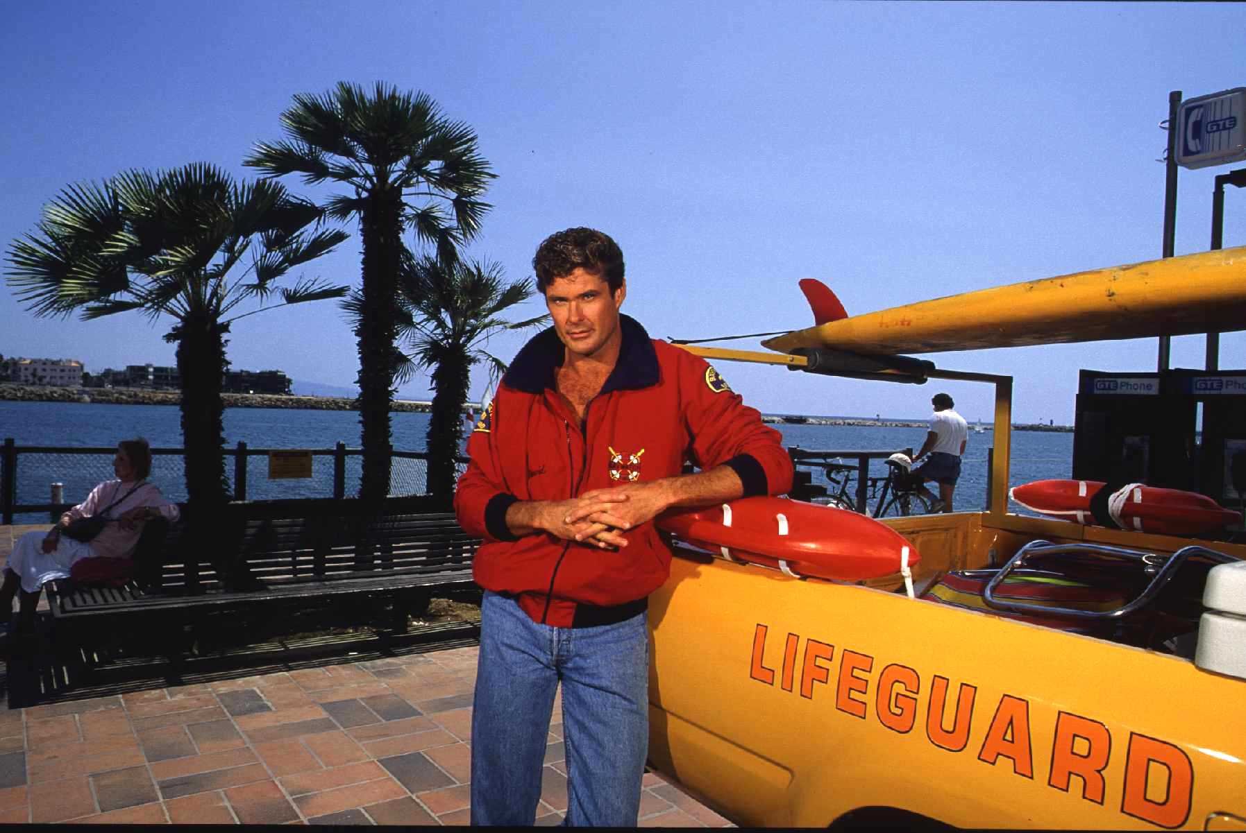 David Hasselhoff à Marina Del Rey en 1993.