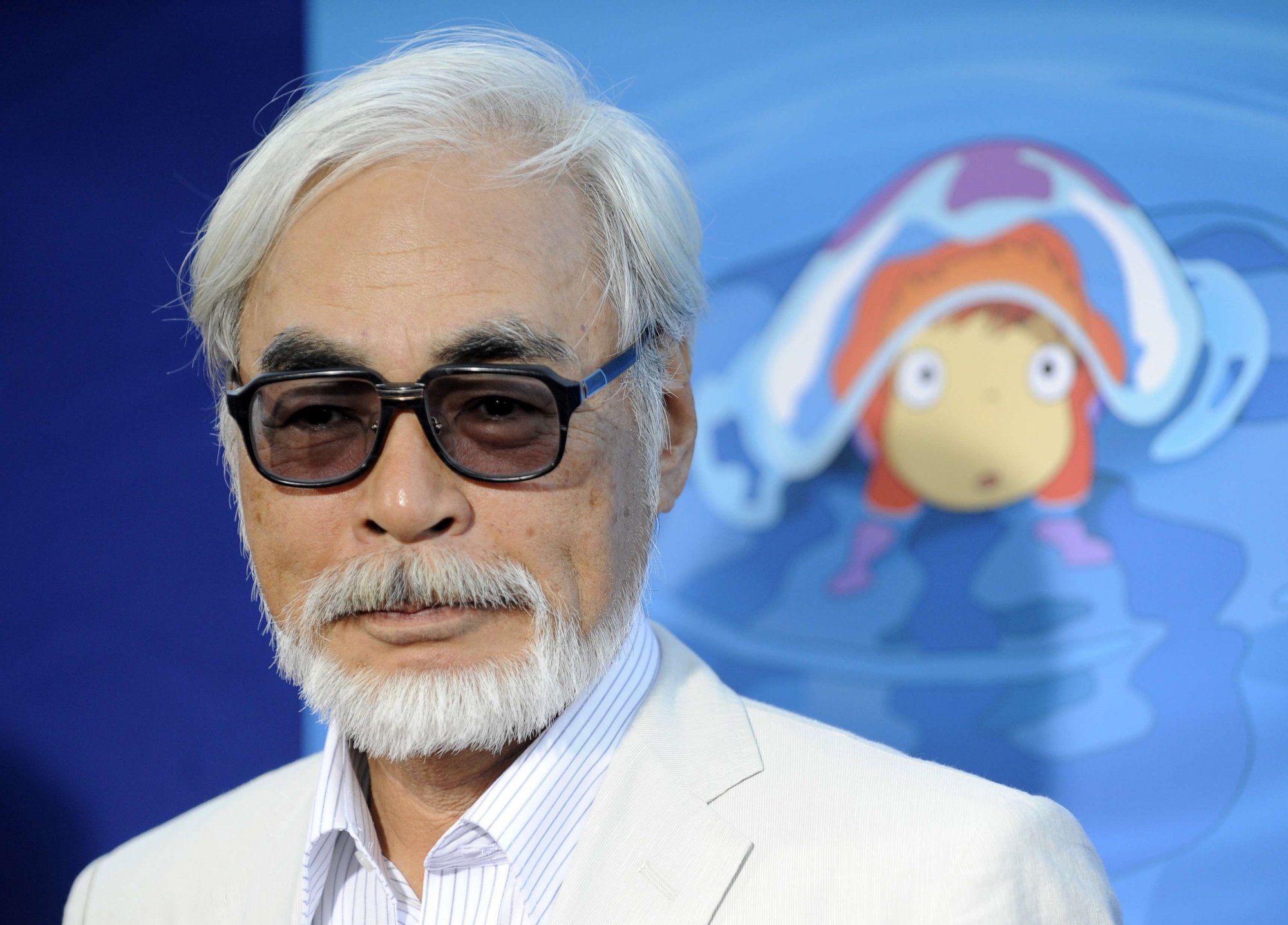 Hayao Miyazaki à la projection du film 