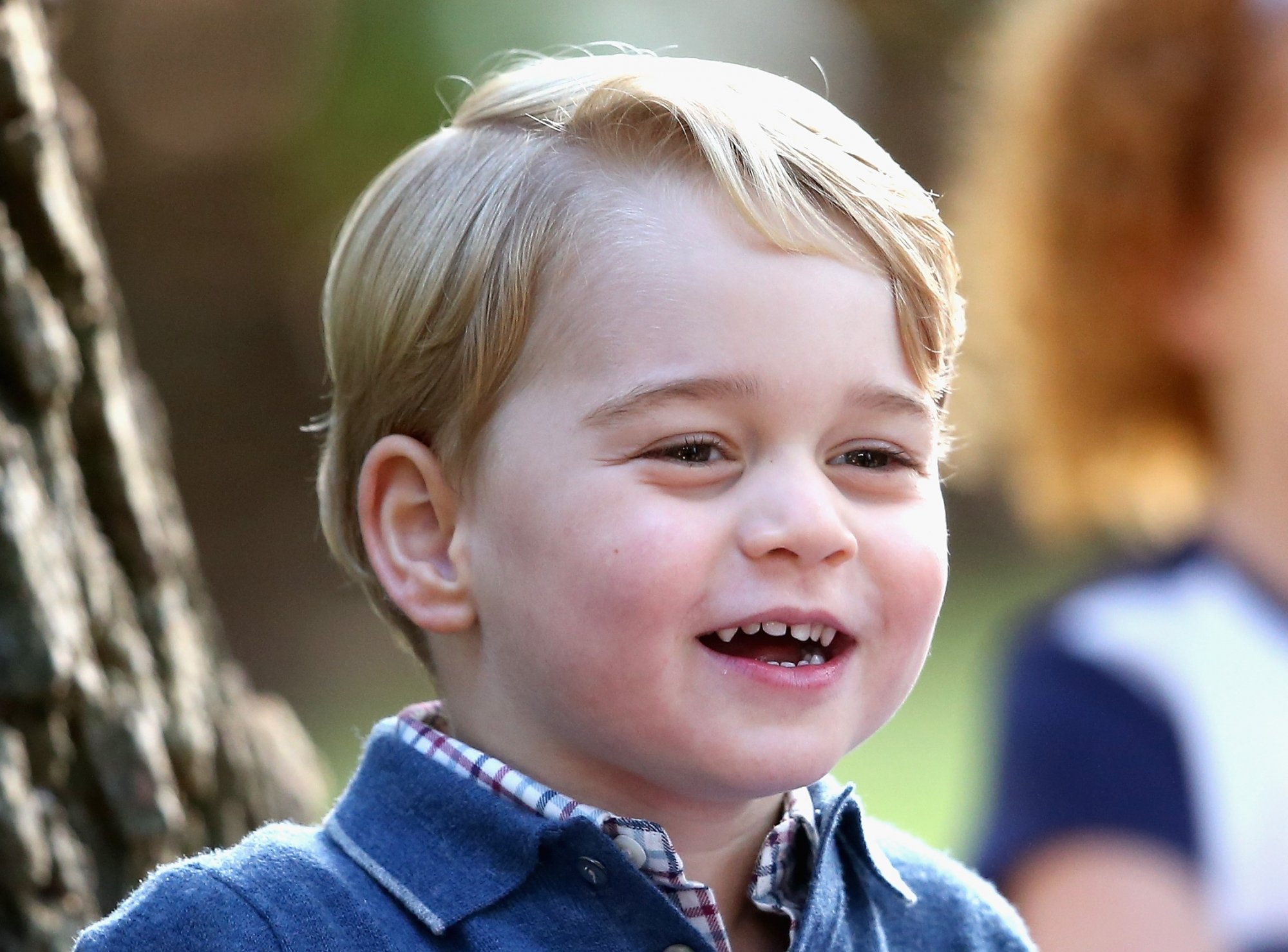 Le prince George lors d'une fête pour enfants à l'occasion de la tournée canadienne de la famille royale, le 29 septembre 2016.