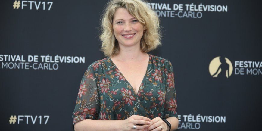 Cécile Bois au Festival de la télévision de Monte-Carlo, le 17 juin 2017.