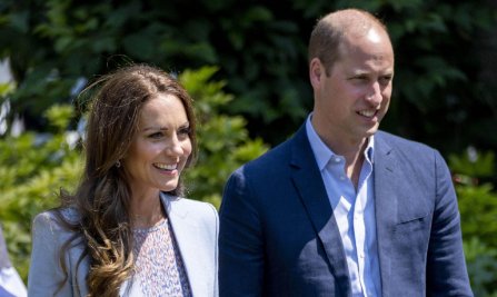 Kate Middleton et le prince William en visite au musée Fitzwilliam de l'Université de Cambridge, le 23 juin 2022.