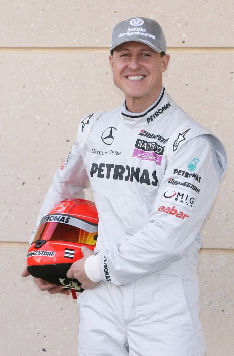Michael Schumacher lors du grand prix de Formule 1 à BahreIn, le 11 mars 2010.
