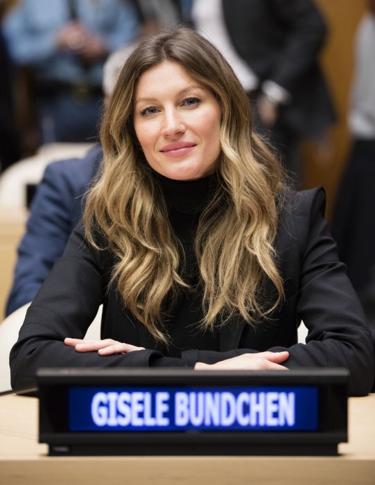Gisele Bündchen participe à la Journée mondiale de la vie sauvage à New York, le 03 mai 2016.