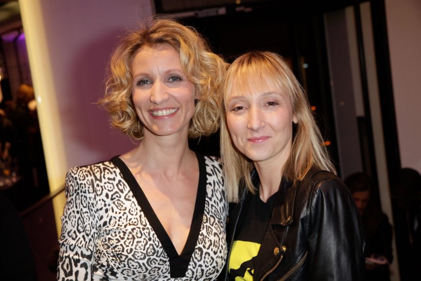Alexandra Lamy et Audrey Lamy assistent à la soirée d'ouverture d'une boutique Leonard à Paris, en mars 2013.