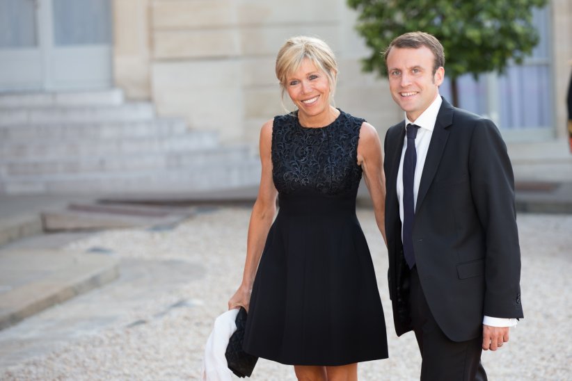 Brigitte et Emmanuel Macron à l'Elysée à Paris, le 2 juin 2015.