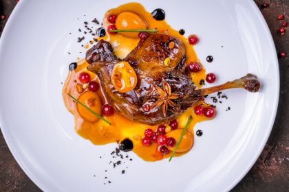 Cuisses de canard à l'orange et aux épices