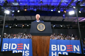 Le président américain Joe Biden lors du débat avec Donald Trump, le 27 juin 2024 à Atlanta, en Géorgie