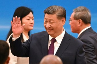 Le président chinois Xi Jinping , le 28 juin 2024 à Pékin, lors d'une cérémonie marquant les 70 ans des 