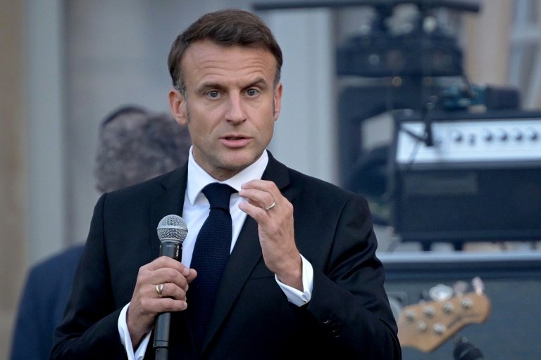 Emmanuel Macron à l'Elysée à Paris le 21 juin 2024
